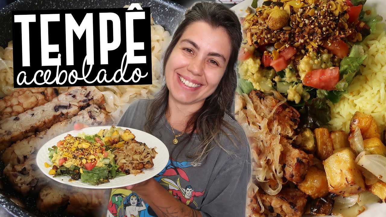 ALMOÇO COMPLETO DO DIA: TEMPÊ ACEBOLADO + FEIRA ORGÂNICA DA SEMANA | TNM Vegg
