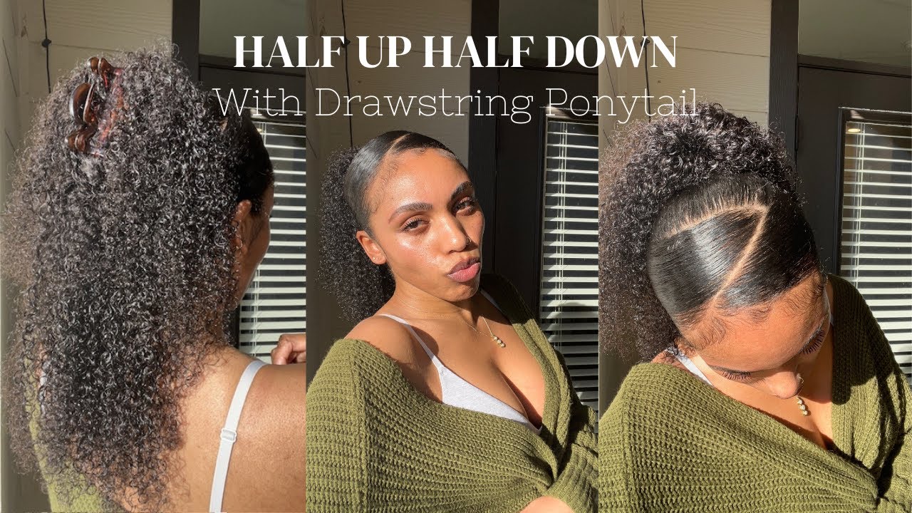 Half Up Half Down ft. Betterlength Drawstring Ponytail | Detailed Tutorial