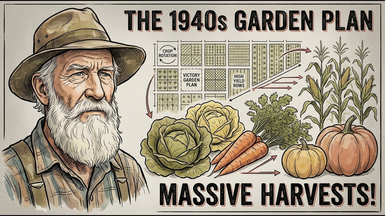 The 1940s Garden Plan That Produced Massive Harvests