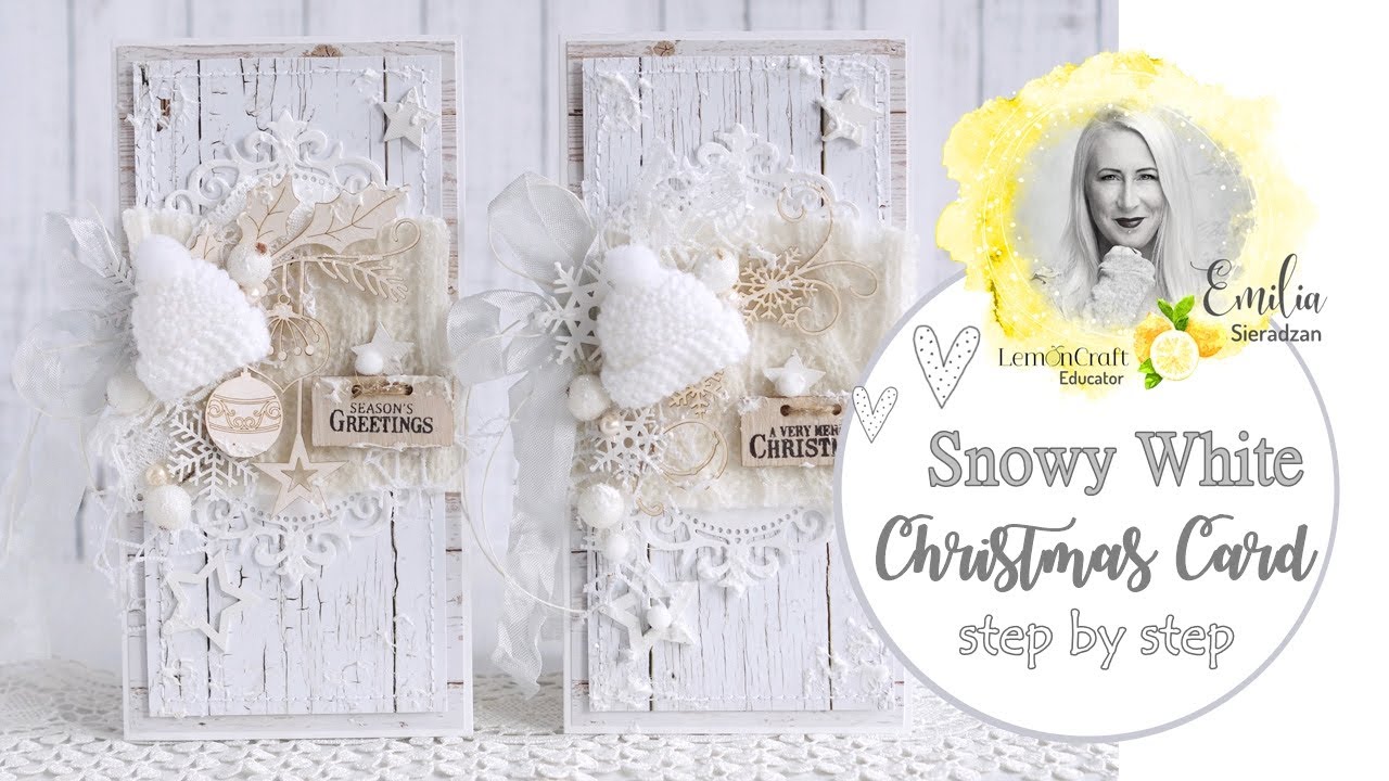 Snowy White Christmas Card step by step
