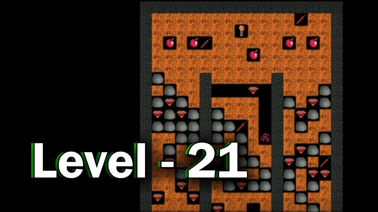 Diamond mine level 21 collected all 30 diamonds