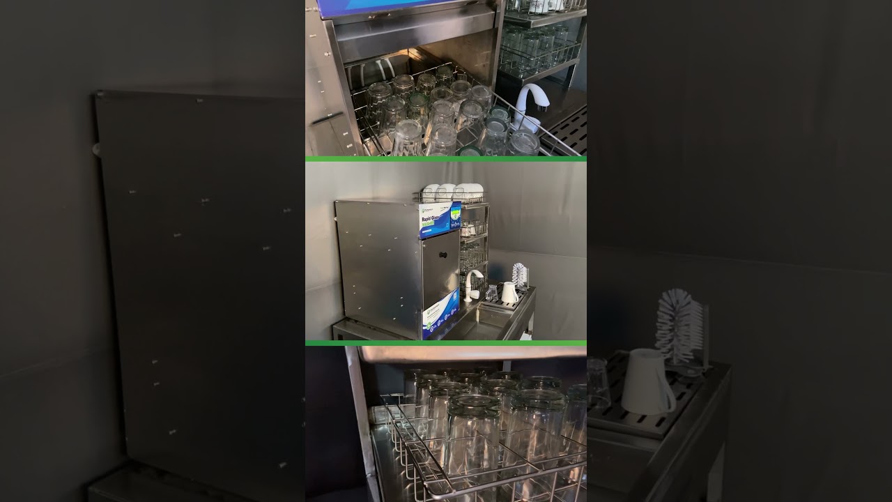 Tea glass washing machine