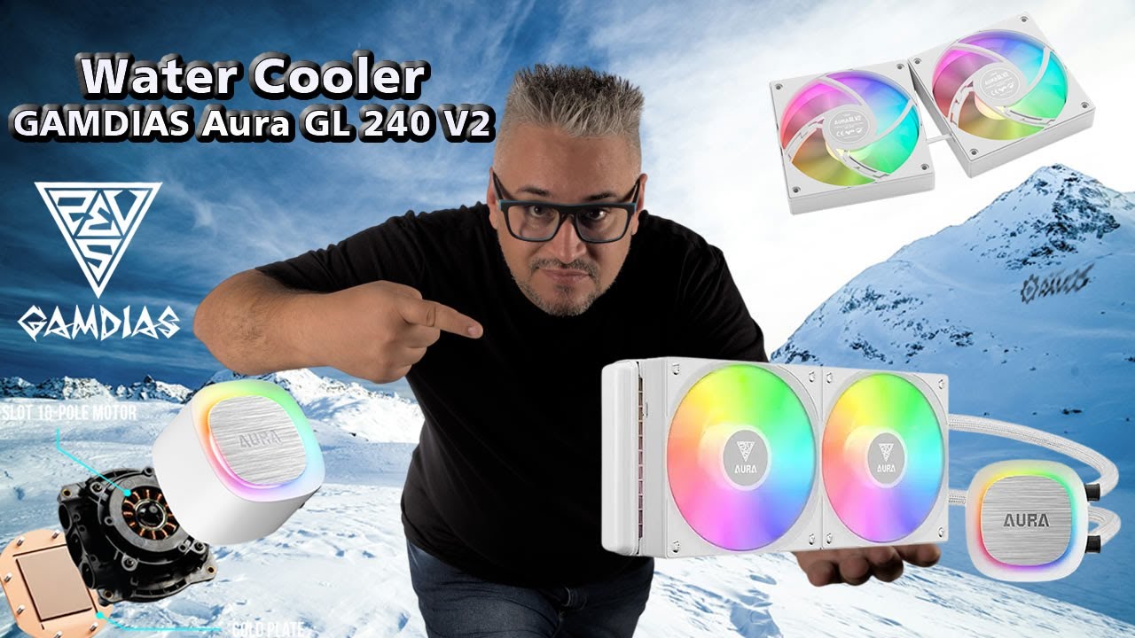 Water Cooler Barato e Bom 🧊 Gamdias Aura GL 240 V2 dá conta de Ryzen 7000 🧊 CUSTO BENEFÍCIO R$245,00
