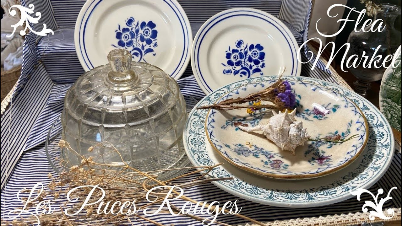 蚤の市で最も美しいお店Flea Market in Paris/My favoriteアンティークショップAntique Boutique in France/Luneville綺麗なカップに一目惚れ