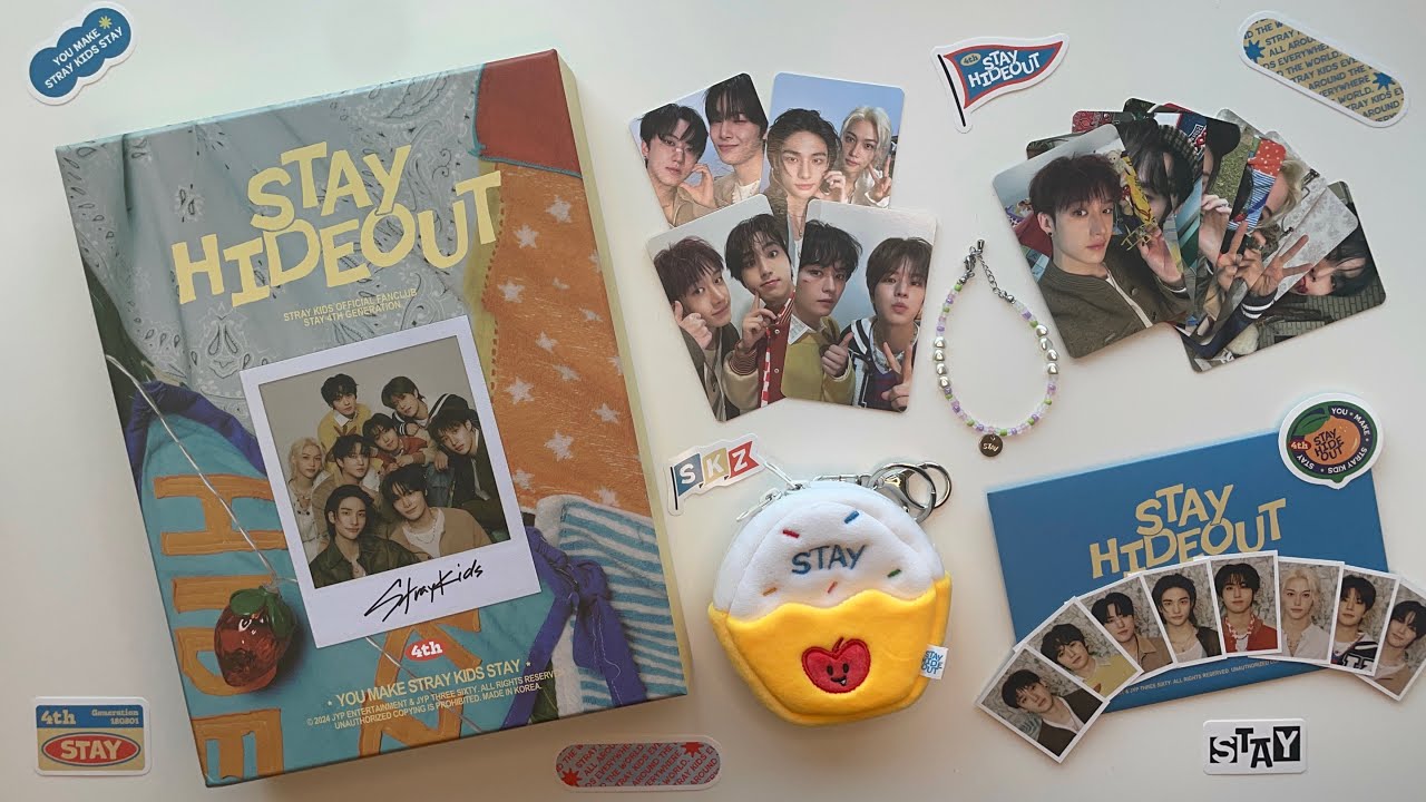 Stray Kids Official Fanclub Stay 4th Generation Unboxing! | 스트레이키즈 스테이 4기 키트 언박싱