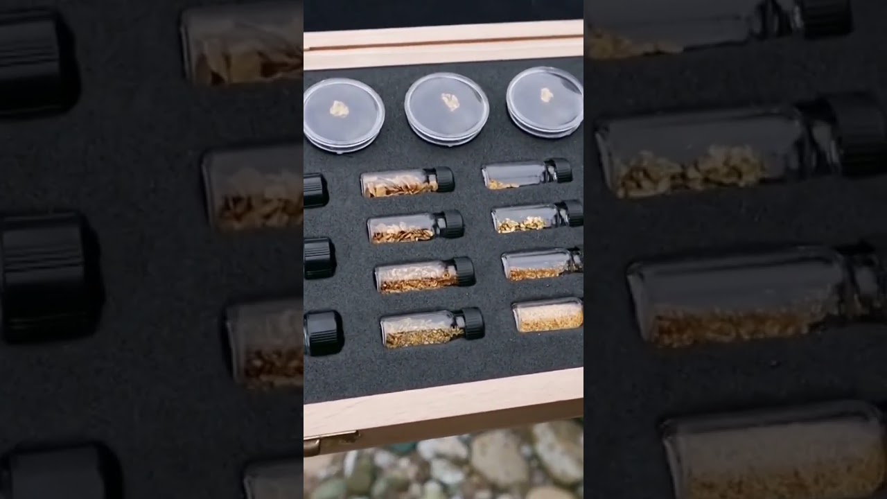 Wahnsinn! Riesige Goldsammlung aus der Schweiz. Alles selbst gefunden beim Goldwaschen #goldwaschen