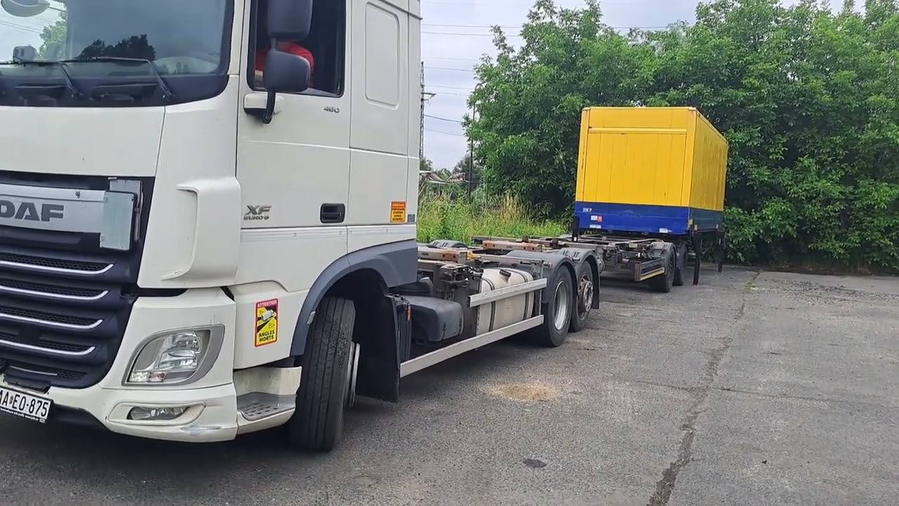 How to reverse underneath the container in a 45 degree angle