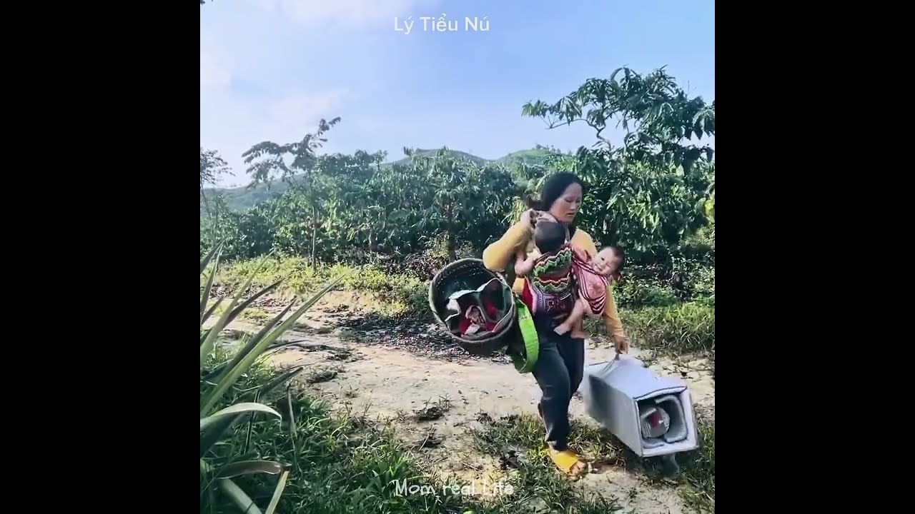 Single Mother and Her Three Children Living a Happy, Simple Life