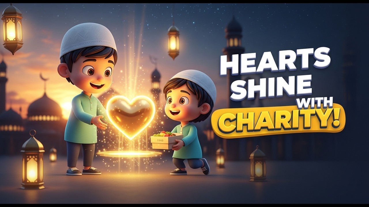 Giving Charity Makes Hearts Shine ✨💛 | Beautiful Lesson of Sadaqah for Kids