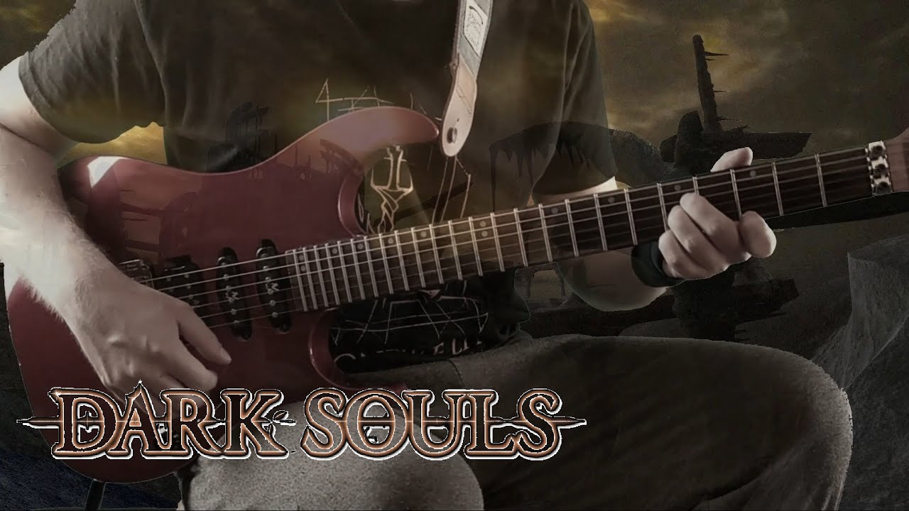 Dark Souls - Souls of Fire, Slowed and Reverb... but on guitar