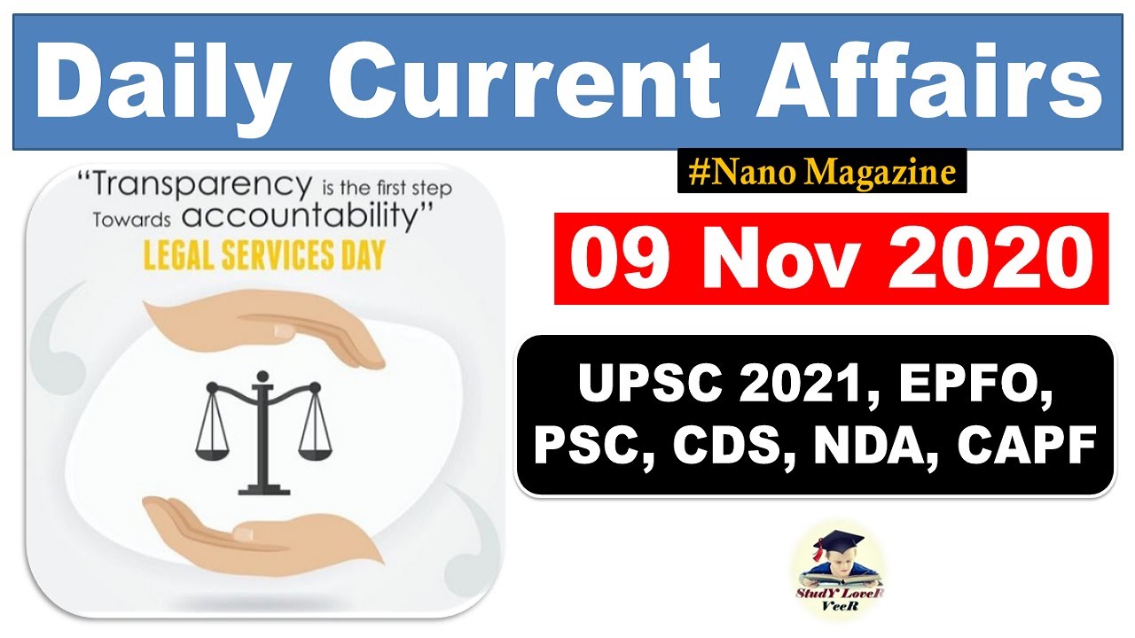 PIB News 09 November 2020 | The Hindu | Nano Magazine by Veer | UPSC 2021, EPFO, PSC, CDS, NDA, CAPF