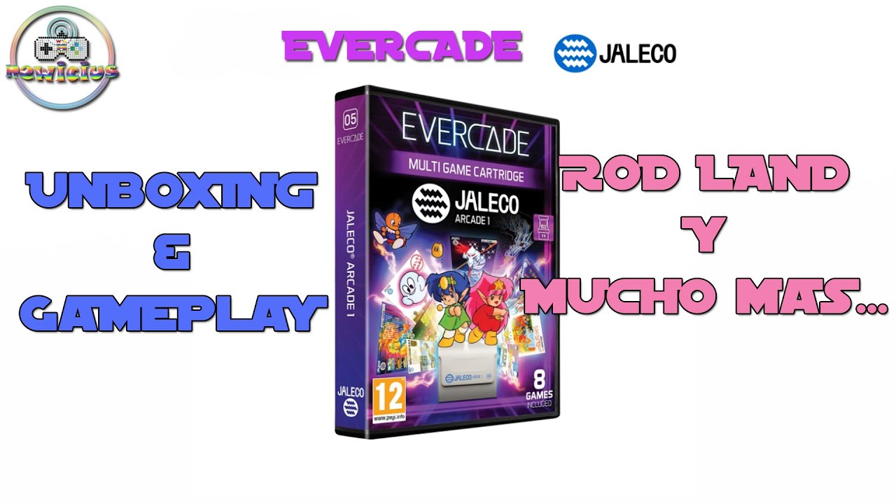 Evercade |  Jaleco ARCADE 1 Rod Land Unboxing & Gameplay #evercade