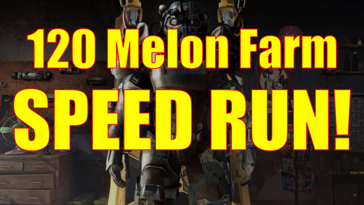 Fallout 4 Gameplay - Melon Farm Speedrun - How to Set Up a Cash Cow in 45 Minutes!