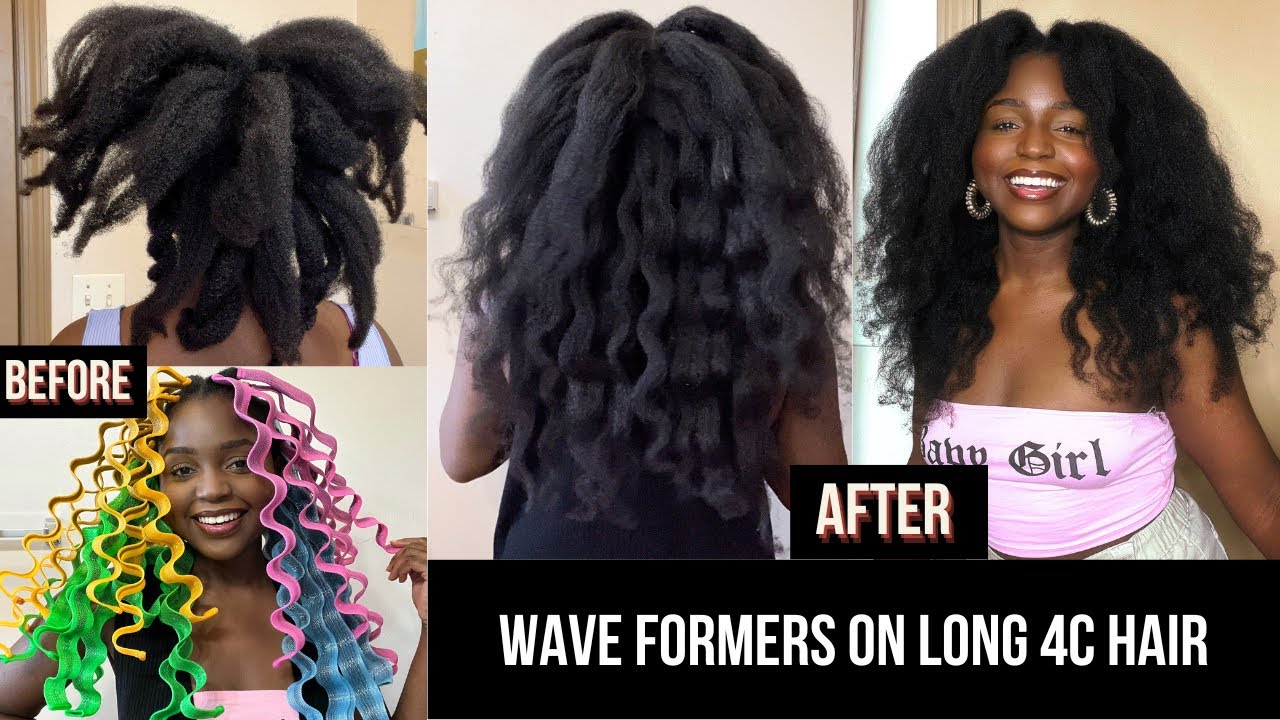 Trying Wave formers on my long 4c hair for the first time ft TYMO