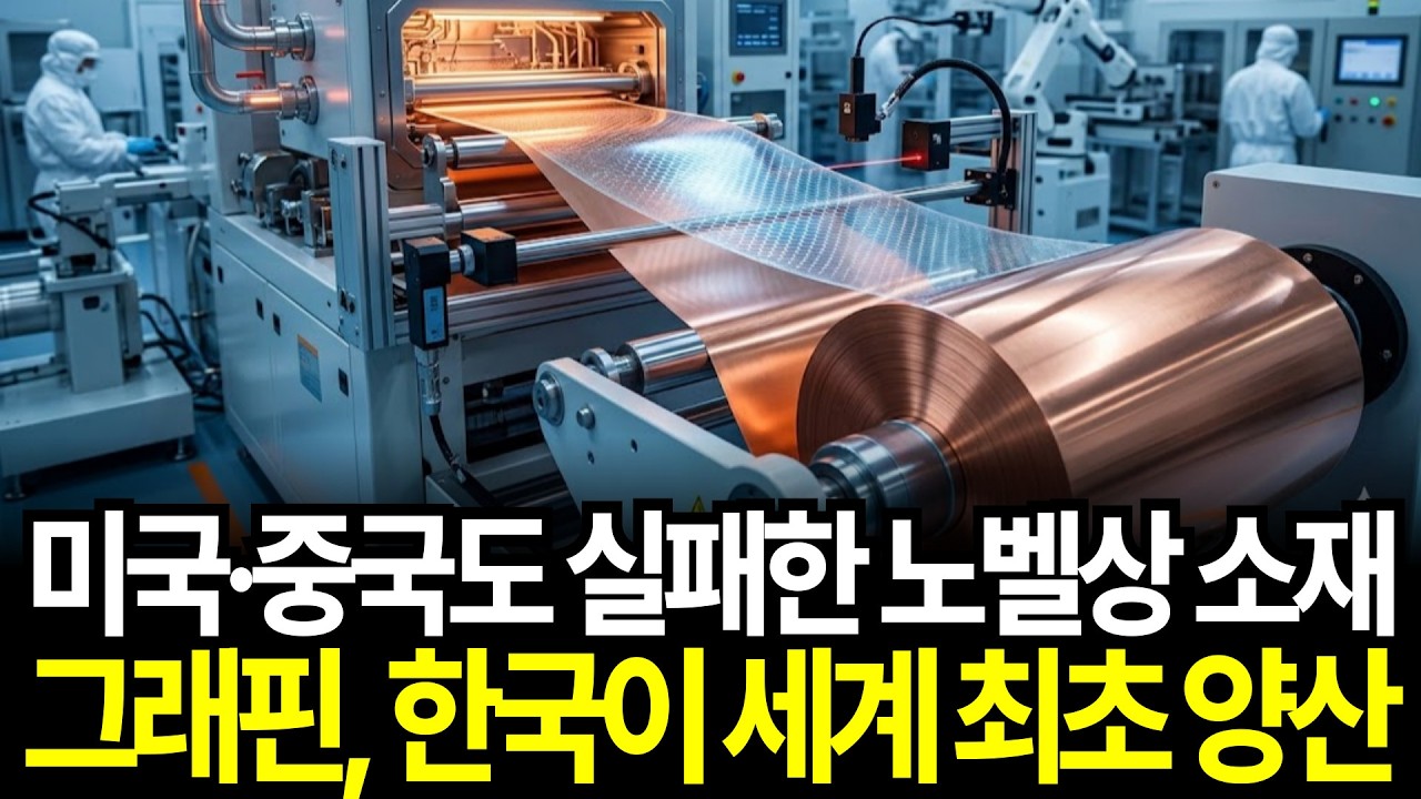 미국 중국도 20년간 실패한 노벨상까지 받은 꿈의 신소재 그래핀, 대한민국이 세계 최초로 양산 성공한 진짜 이유