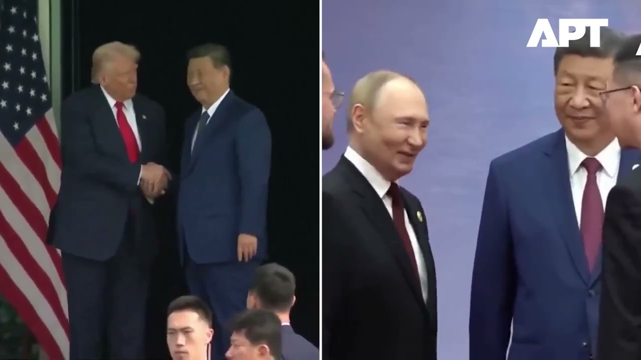 Как Си Цзиньпин встретился с Путиным vs. Как Си Цзиньпин встретился с Трампом | APT