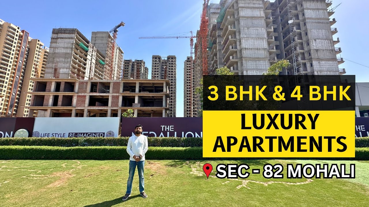The Medallion | Spacious 3 BHK Flat in Sec 82A Mohali | Luxury 3Bhk Home Design