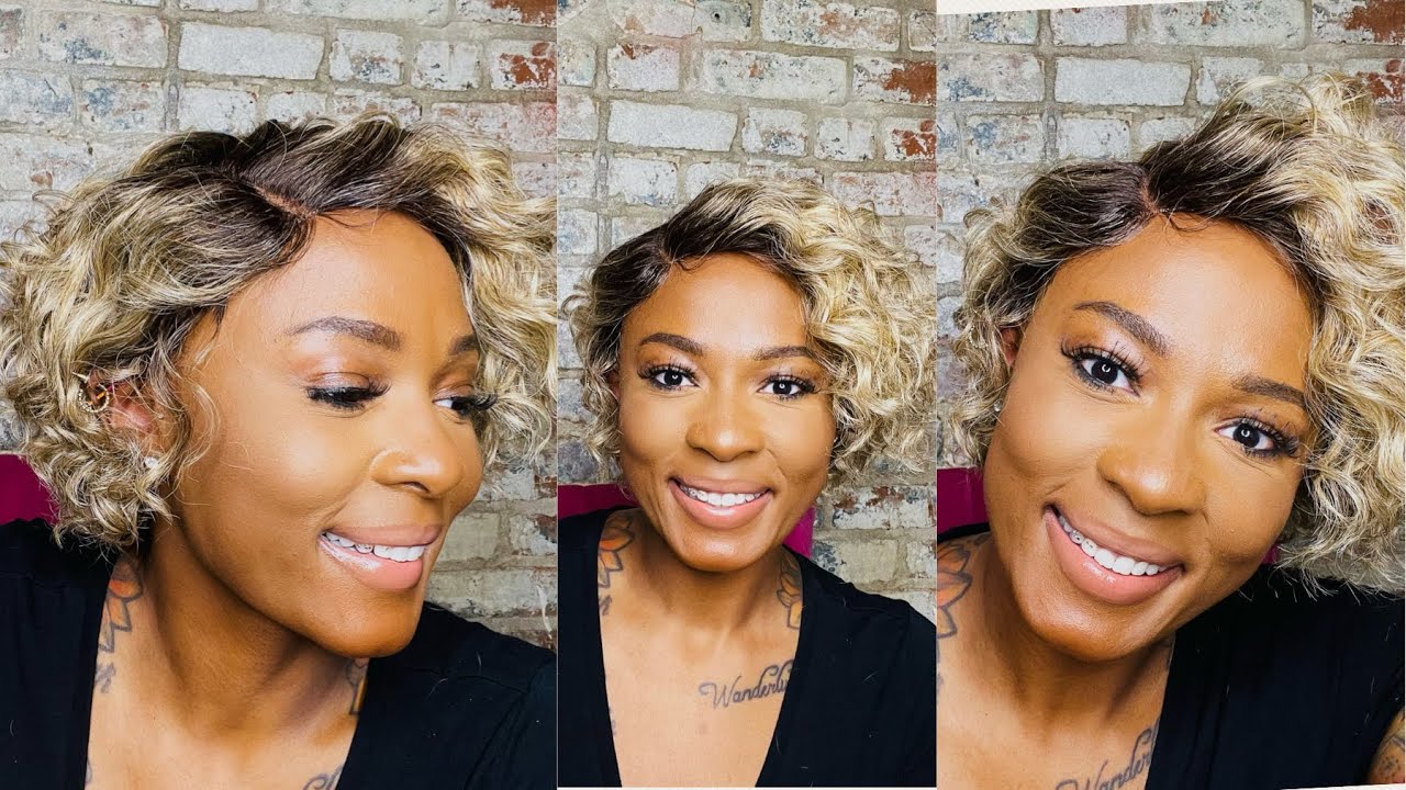 $23 CURLY PIXIE!? PERFECT FOR SUMMER!! Outre The Daily Wig Synthetic Hair Lace Part Wig - SYLVIE