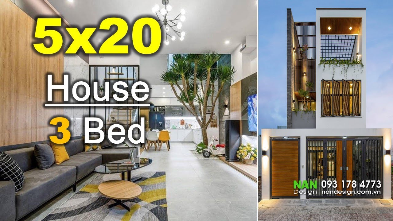 [6] Nhà Phố 3 Tầng 5x20 Hiện Đại Và Sang Trọng | 3 Storey House 5x20 Meters #yêunhàđẹp