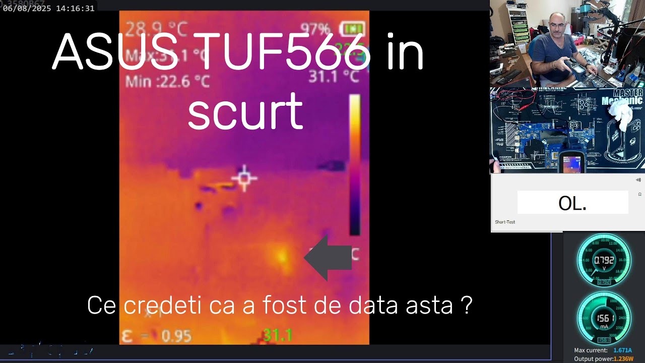 Laptop ASUS TUF566 in scurt - ghiciti cine e vinovatul de data asta ?