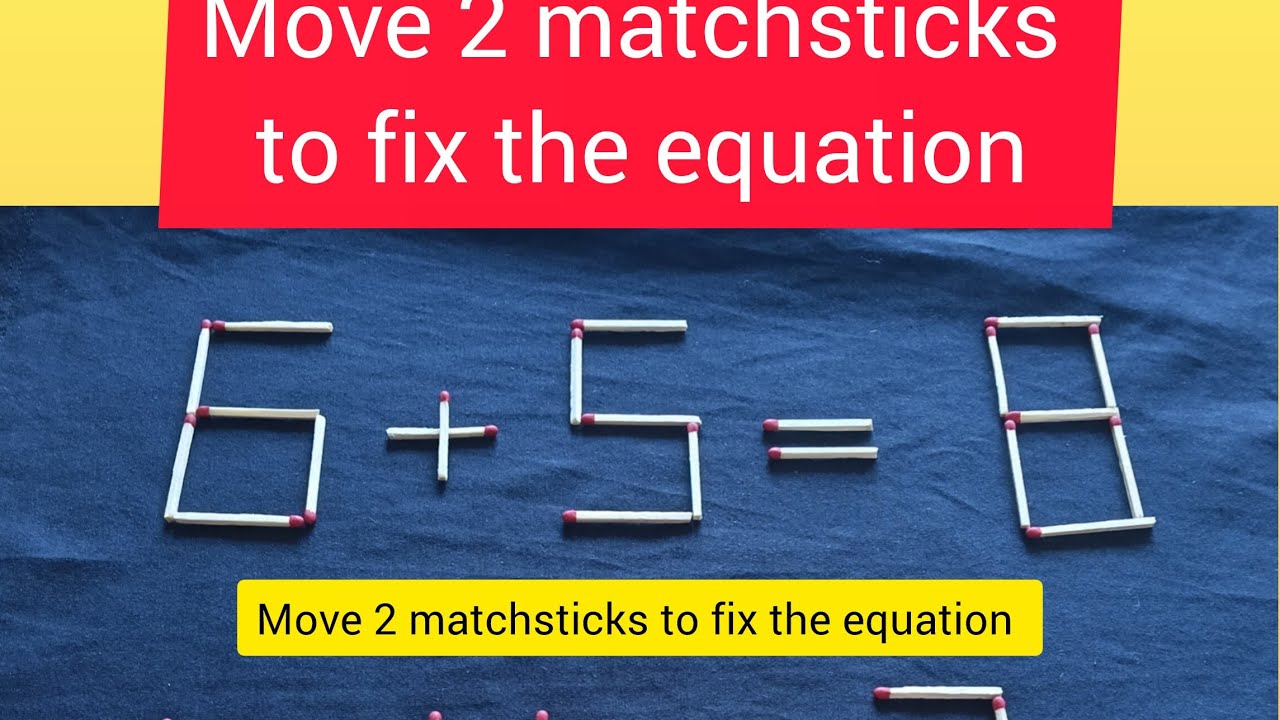 only genius can fix these matchsticks puzzles🧩🧩🧩🎯🌟#IQtest#brainteaser#livemathquiz