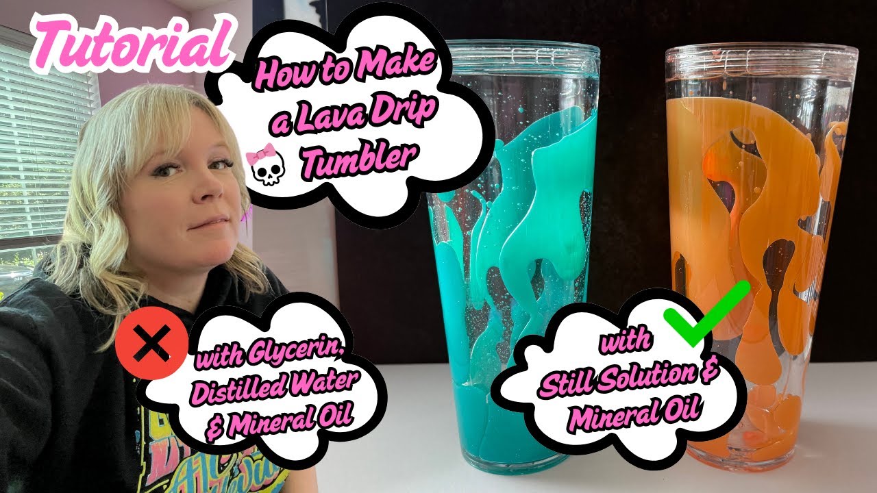 How I Made this LAVA DRIP Snow Globe Tumbler!