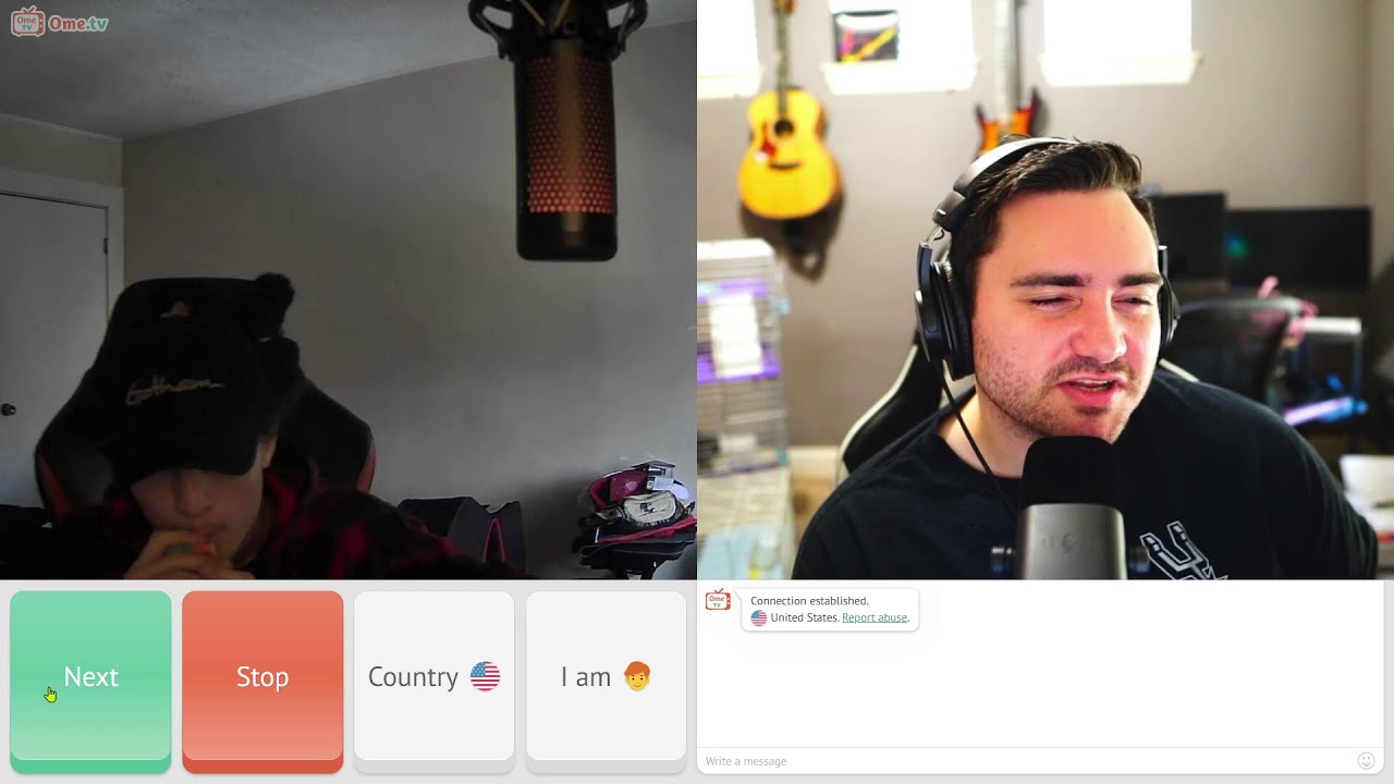 first time chat roulette and im scared
