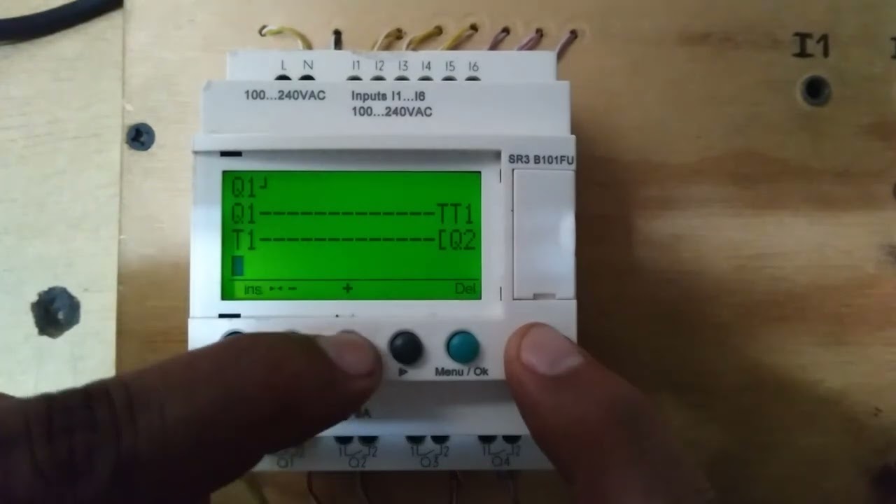Programar enclave timmer y contador en plc zelio con teclado frontal