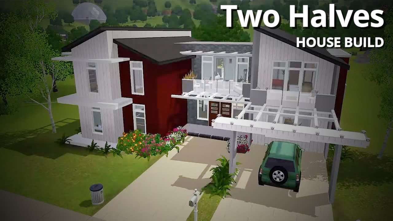 The Sims 3 House Building - Two Halves