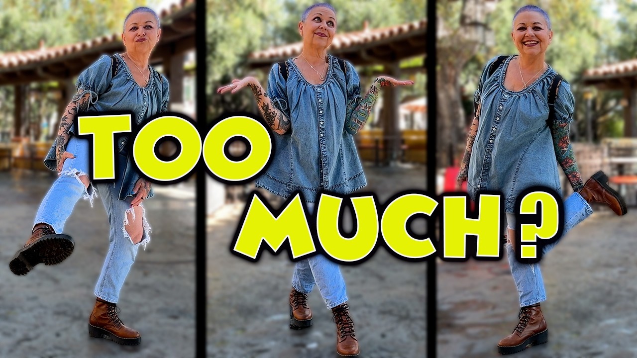 Can I Rock DENIM ON DENIM at 61? 👖 (Disneyland OOTD Breakdown) ✨