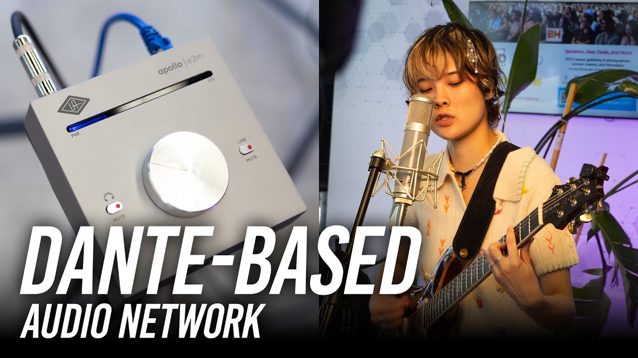 Universal Audio e1x & e2m: Аудиосеть на основе Dante для живых выступлений.