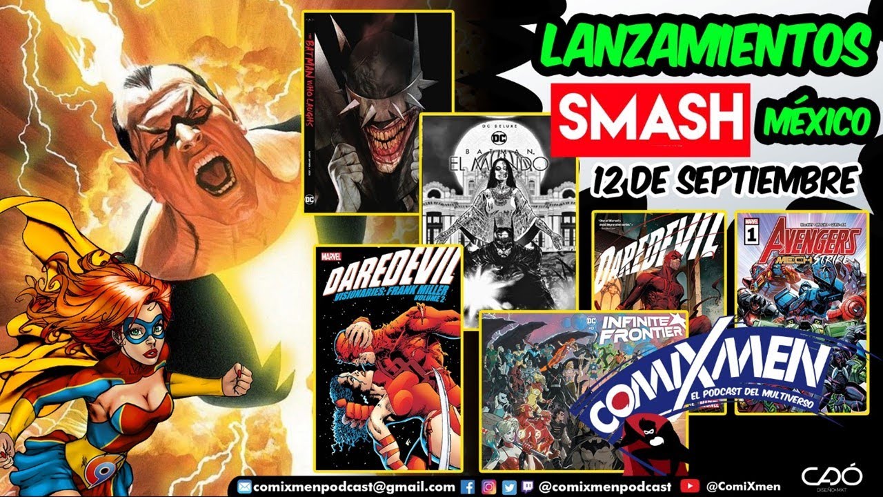 C&oacute;mics Nuevos Para El 12 de SEPTIEMBRE de 2022 SMASH M&eacute;xico Marvel Y DC ComiXmen
