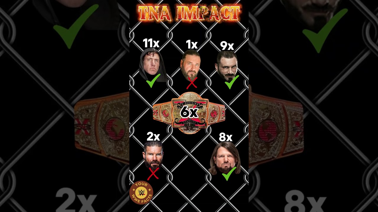 TNA Title Comparison: AJ Styles vs Chris Sabin vs Bobby Roode vs James Storm vs Austin Aries #tna