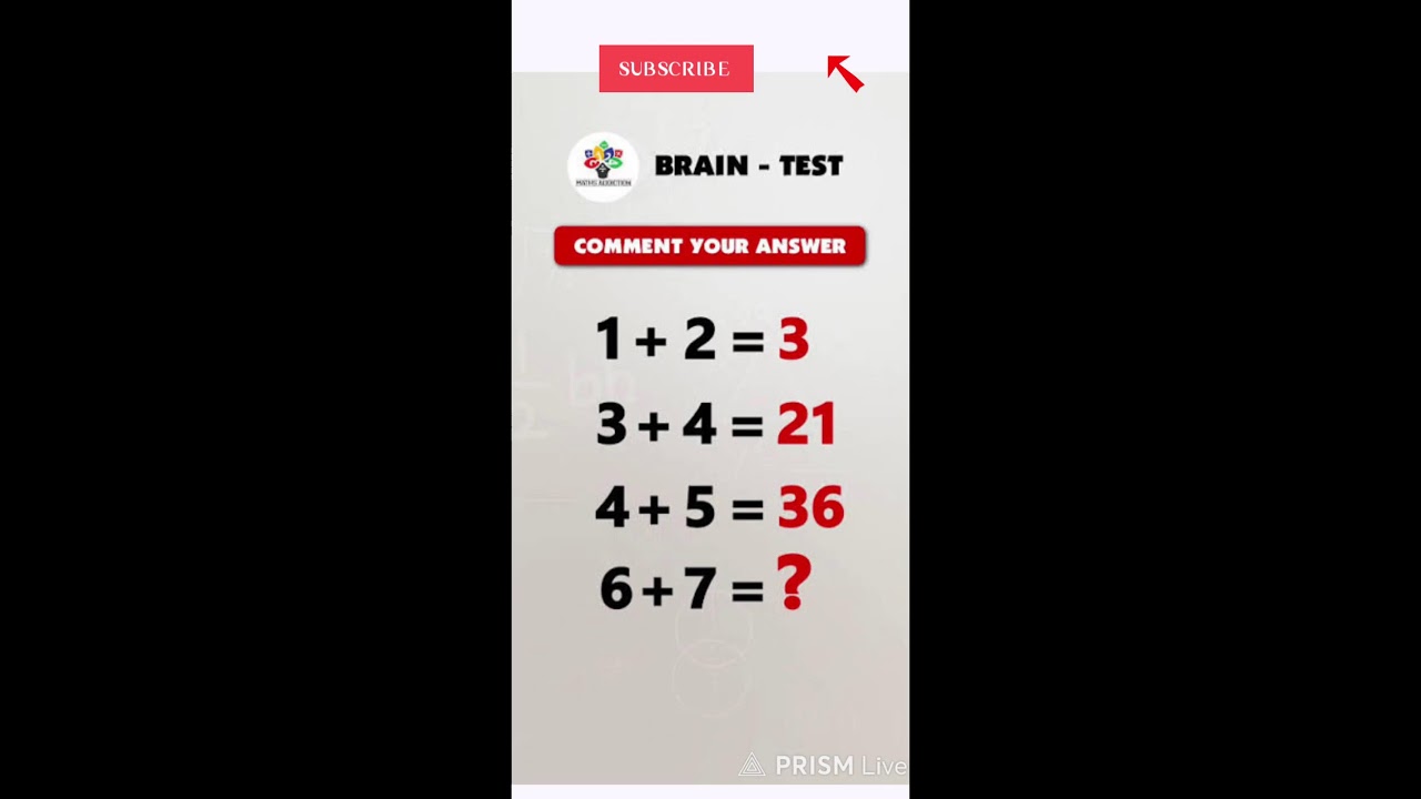 mind quiz puzzle 🧩| solve math #live #shorts #puzzel #quiz