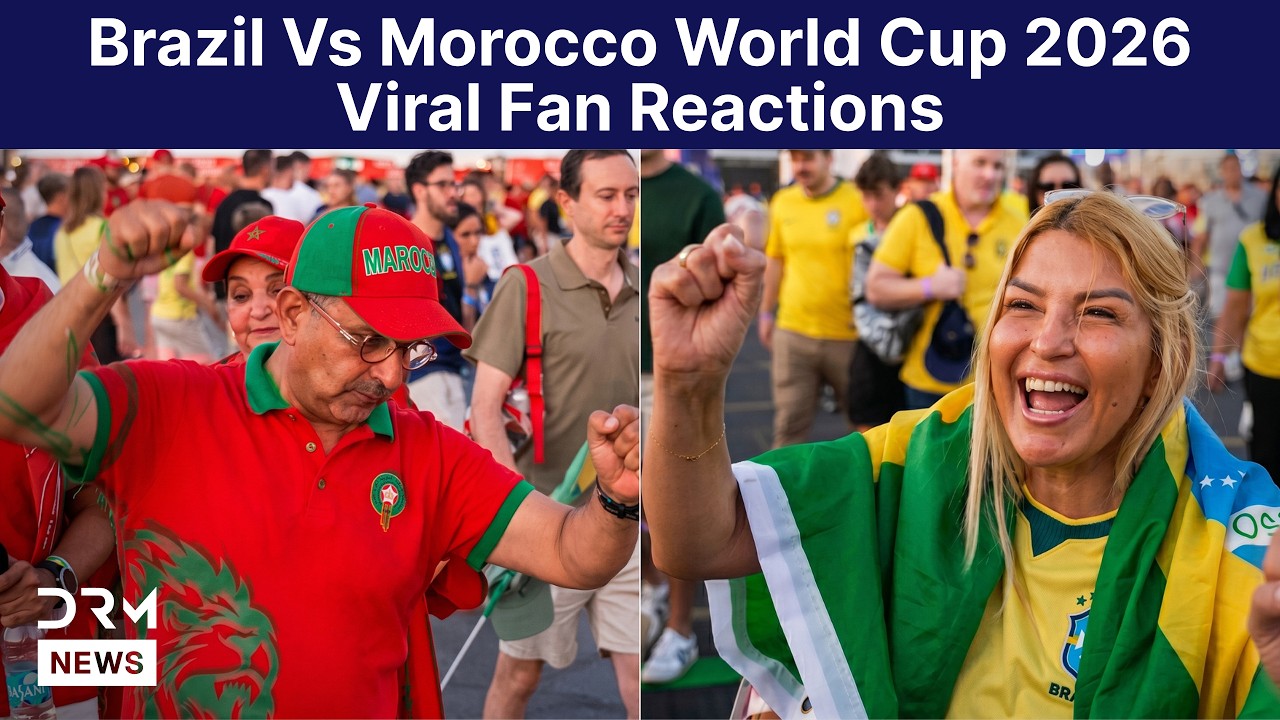 Insane Viral Reactions Brazil vs Morocco World Cup 2026 Fans Go Crazy! | DRM News | AD1F