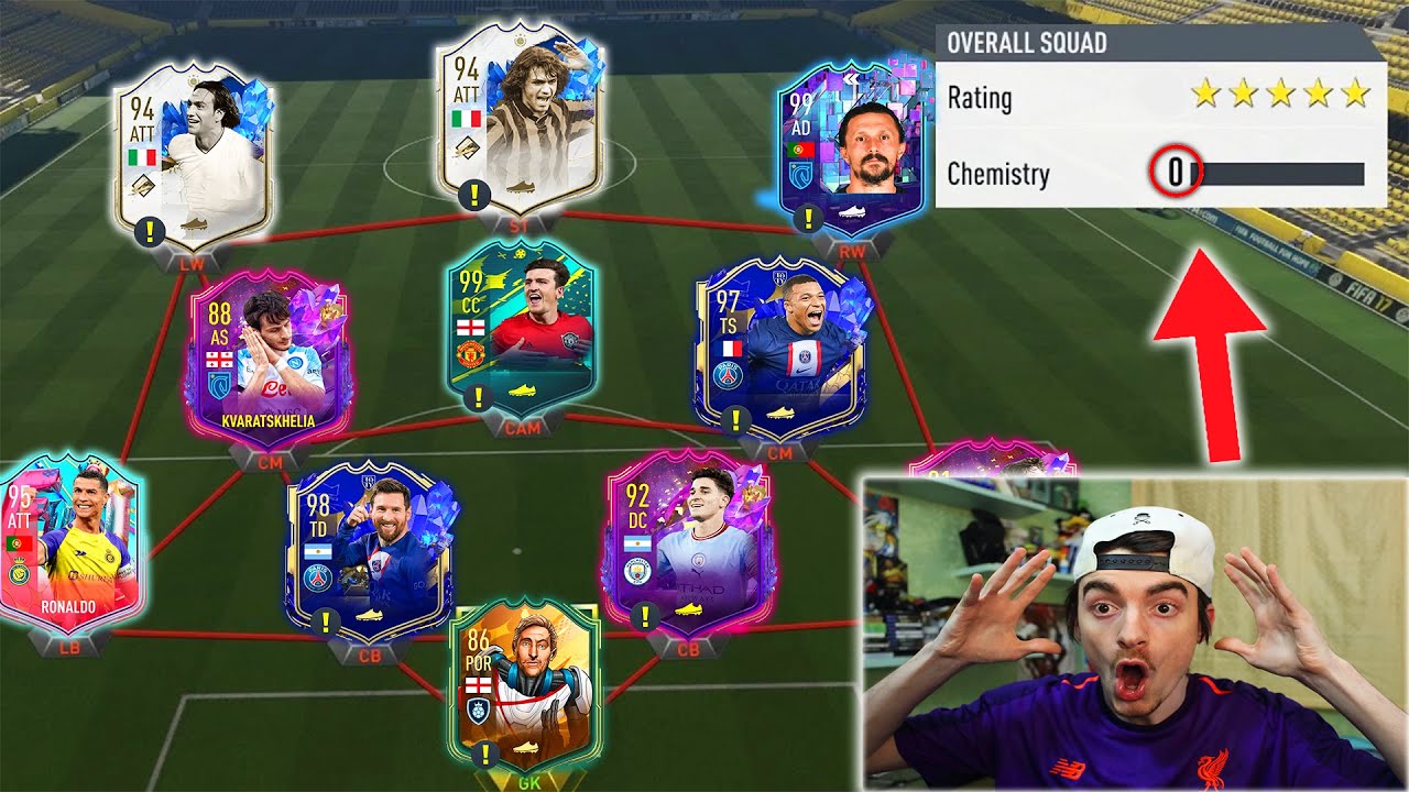 SQUADRA CON 0 D' INTESA !!! IMPOSSIBILE DRAFT CHALLENGE FIFA 23 ITA