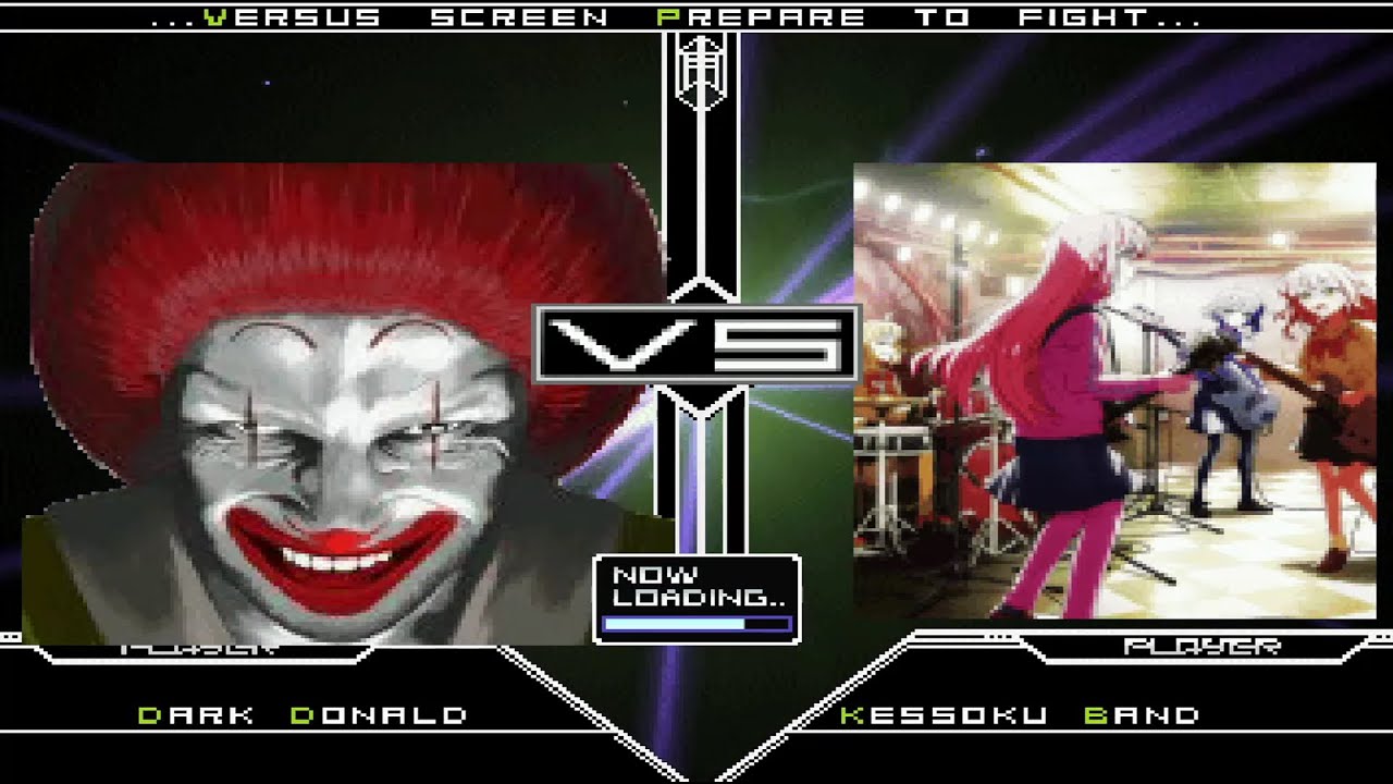 [WinMUGEN] Dark Donald (11p) vs Kessoku Band (12p)