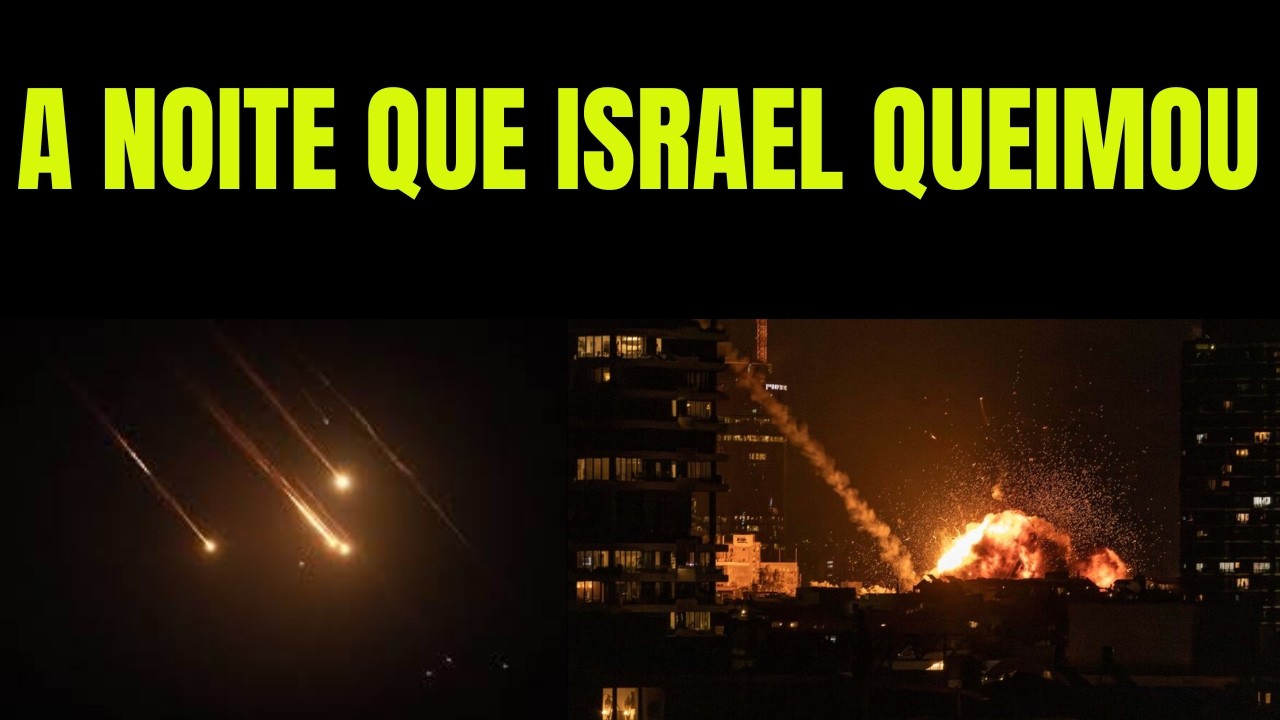 A NOITE EM QUE ISRAEL QUEIMOU: 100 Mísseis, Jerusalém Sitiada e Generais Mortos?