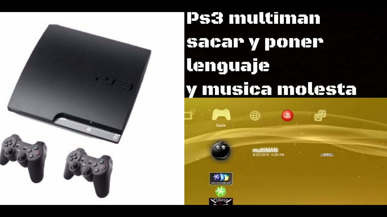 ps3 cambiar lenguaje en multiman y sacar musica molesta