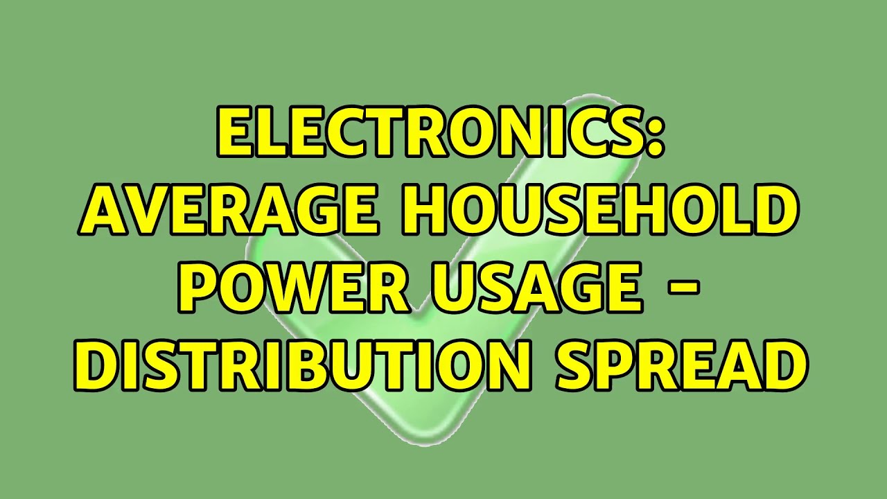 Electronics: Average Household Power Usage - Distribution Spread
