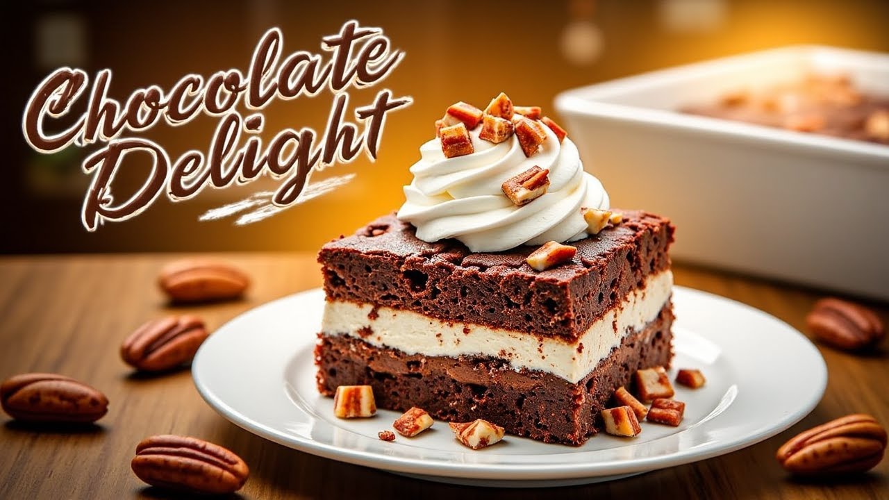 Easy Chocolate Delight Recipe 🍫 Southern Classic Dessert!