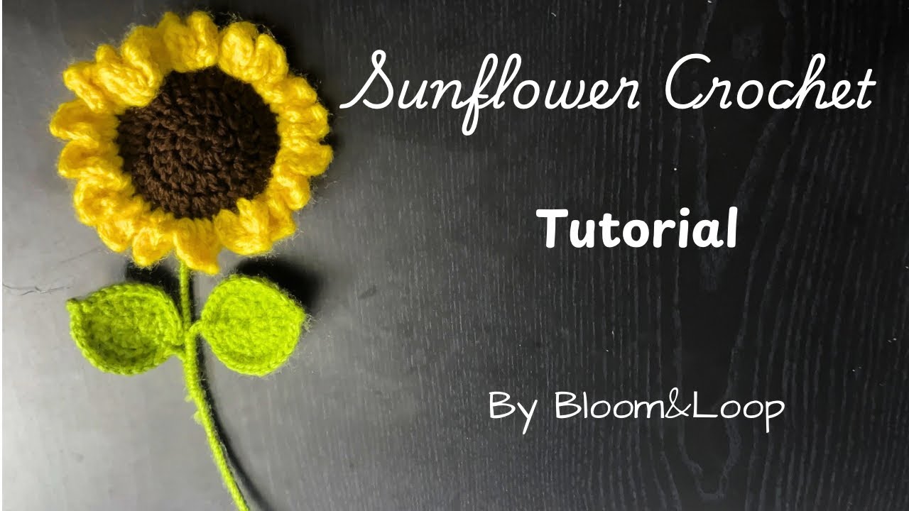 How to Crochet a Sunflower Step by Step | Easy Flower Tutorial for Beginners