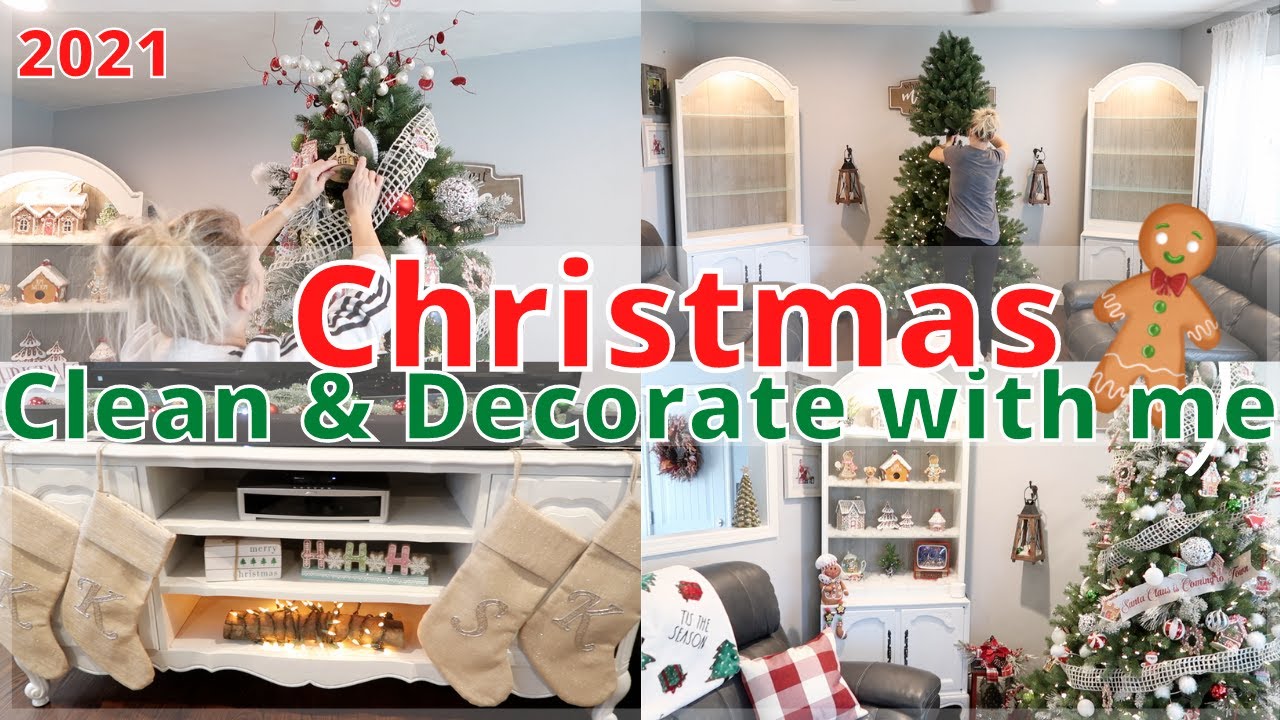 🎄CHRISTMAS DECORATE WITH ME 2021// CLEAN & DECORATE WITH ME FOR CHRISTMAS// CHRISTMAS DECOR IDEAS