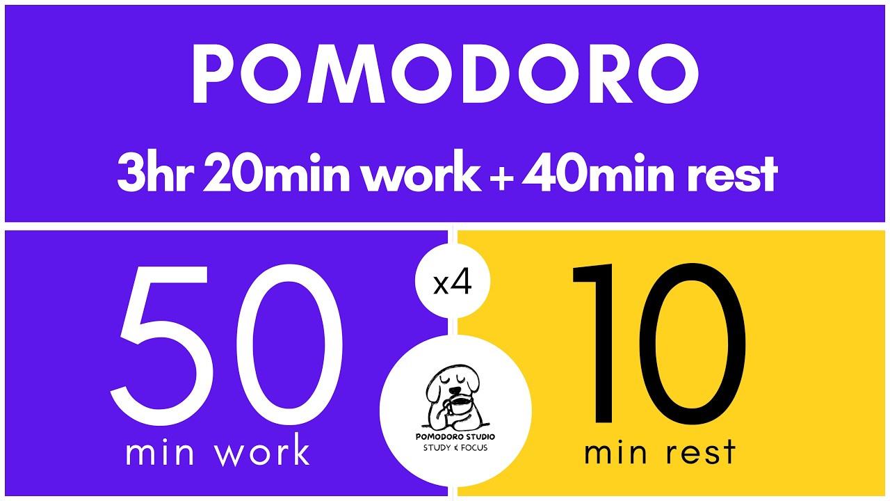 #Pomodoro Pomodoro 50/10 | Study With Me – Focus & Productivity Timer #StudyWithMe #Productivity