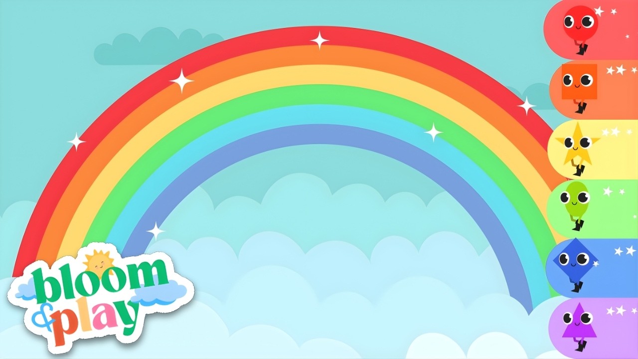 Rainbow Colors Song 🌈  | Learn The Colors | Nursery Rhymes | Educational Videos and Songs for Kids