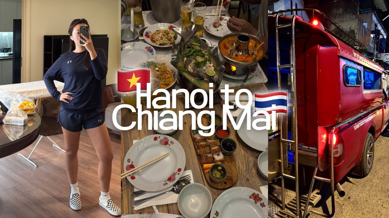 HANOI ✈️ CHIANG MAI | the BEST chicken pho in hanoi, 🎂birthday dinner at ginger farm kitchen