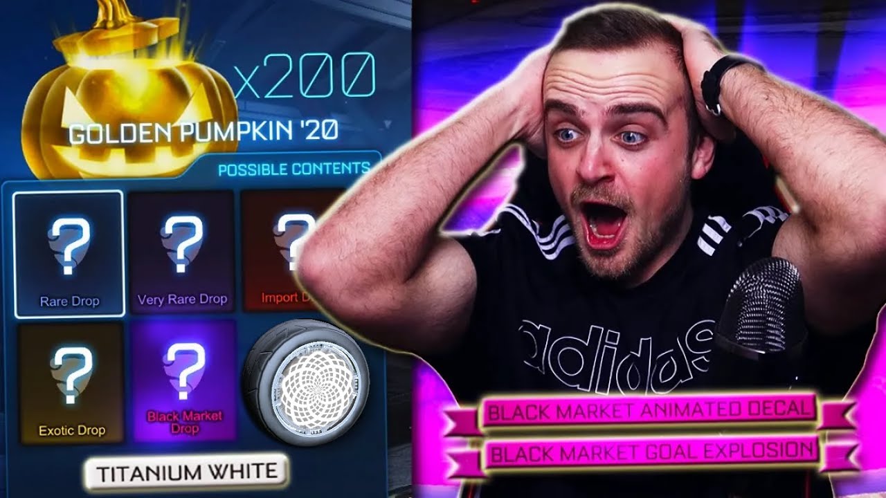 20,000 likes means I am now opening 200 *BRAND NEW* 2020 Golden Pumpkins in Rocket League! *INSANE*