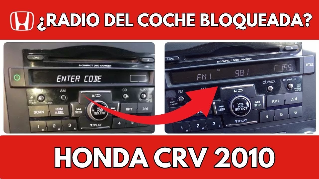 Cómo desbloquear la radio de tu Honda CR-V 2010 – ¡Fácil y rápido!