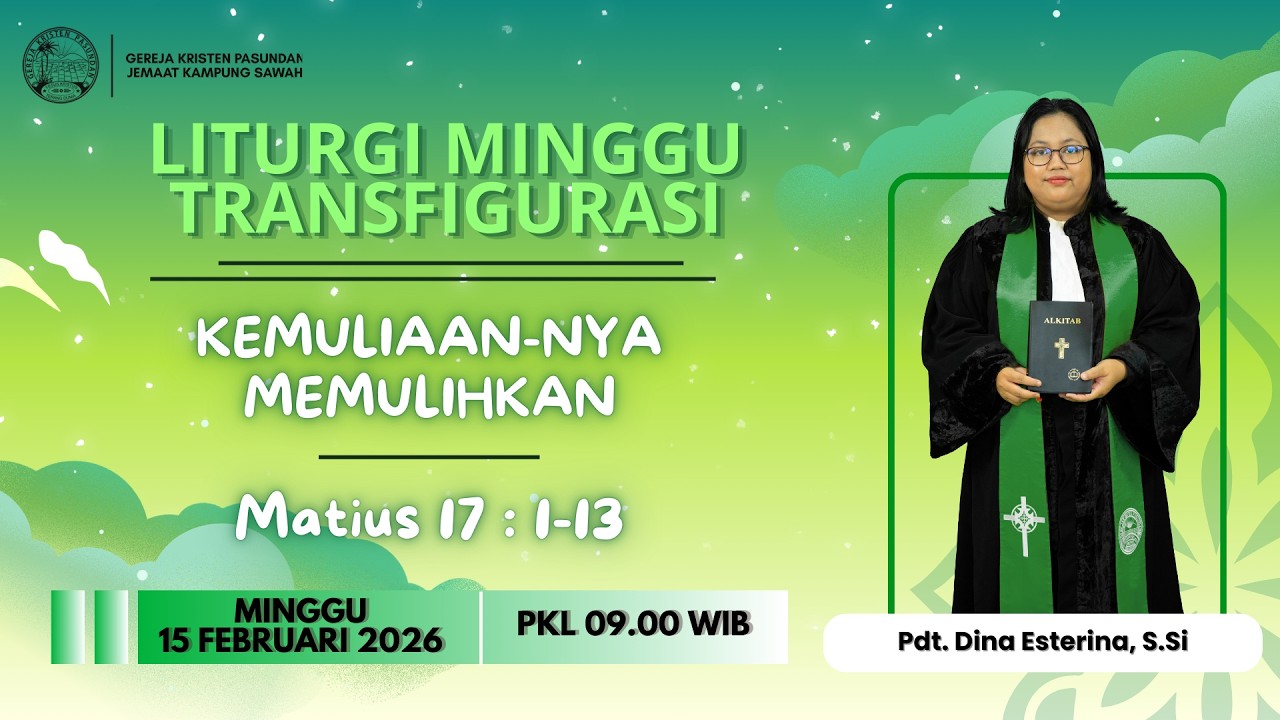 Ibadah Minggu 15 Febuari 2026