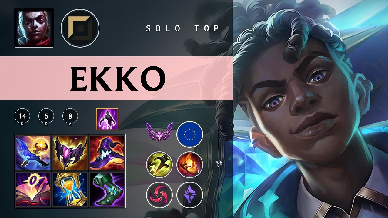 Ekko Top vs Yone - EUW Master Patch 26.05